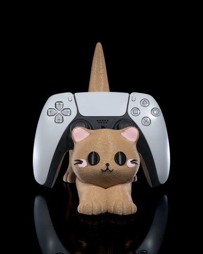 Katzen Handy- & Controller-Halter – Niedliche Geschenkidee für Gamer & Katzenfans – Dekorativ & funktional