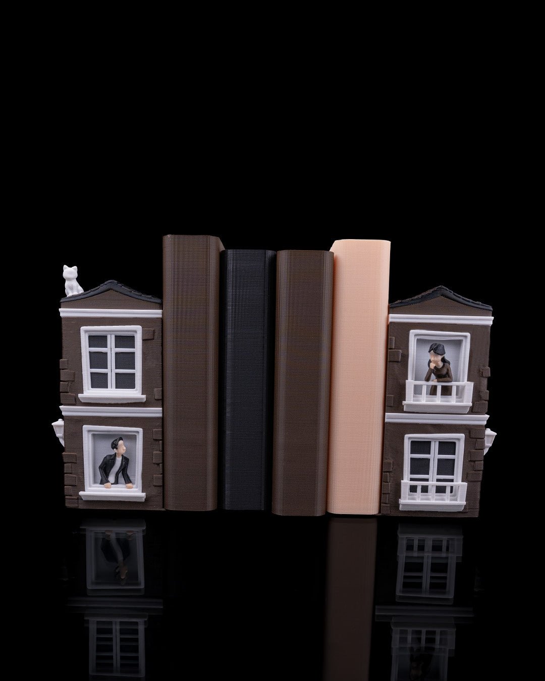 Romance in Between – Emotionales Buchstützen Set (21 cm) - physisches 3D-Modell, Ansicht 7
