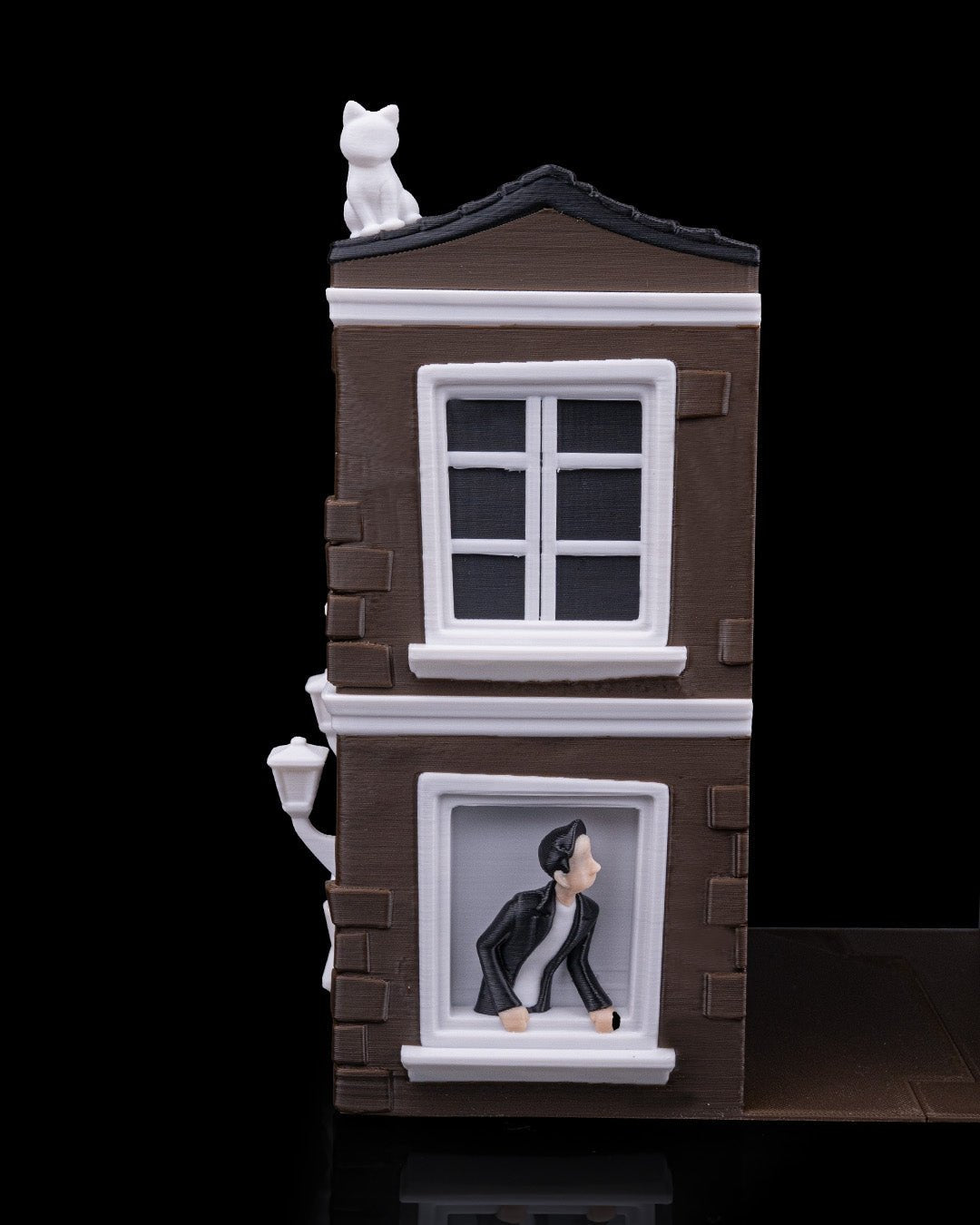 Romance in Between – Emotionales Buchstützen Set (21 cm) - physisches 3D-Modell, Ansicht 6