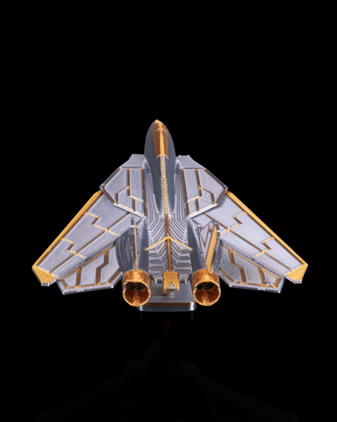 SNC-4 Kampfjet Modell Rückansicht

