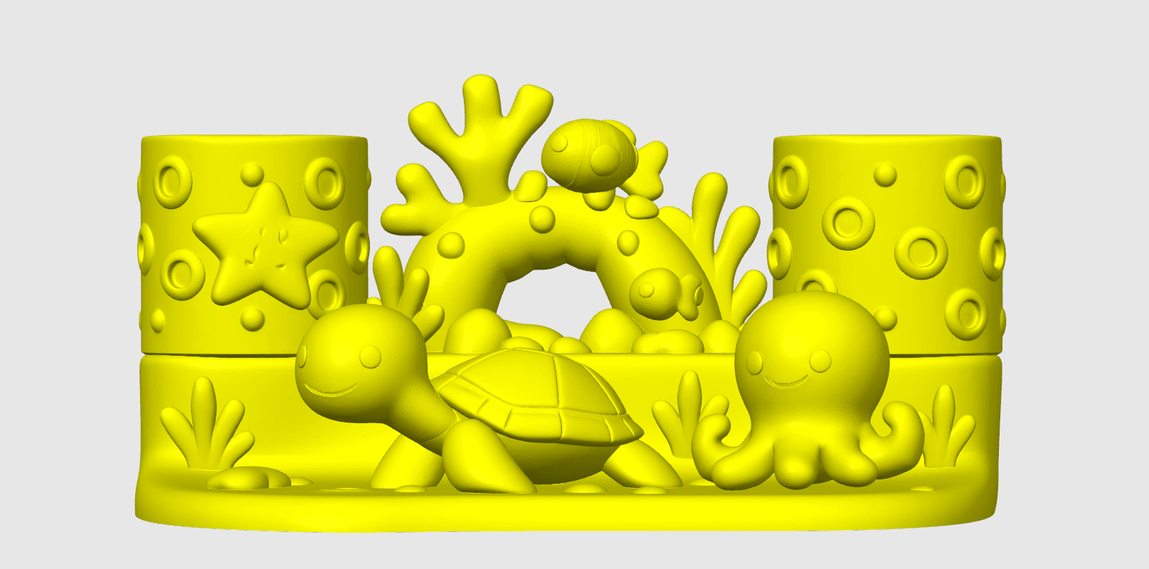3D Zahnbürstenhalter Unterwasserwelt – Motivation fürs Zähneputzen