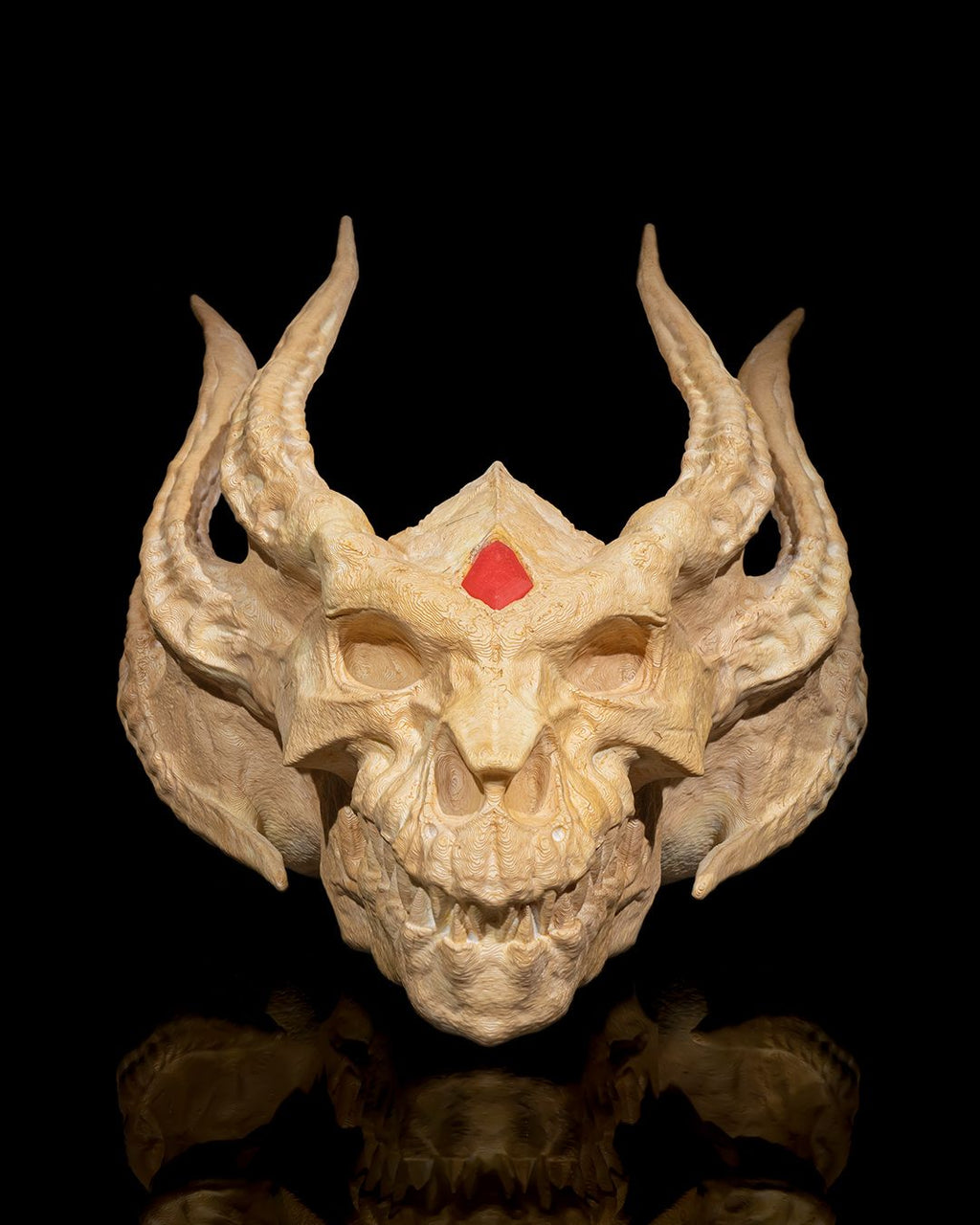 Silberner Drachenschädel - Münch3D