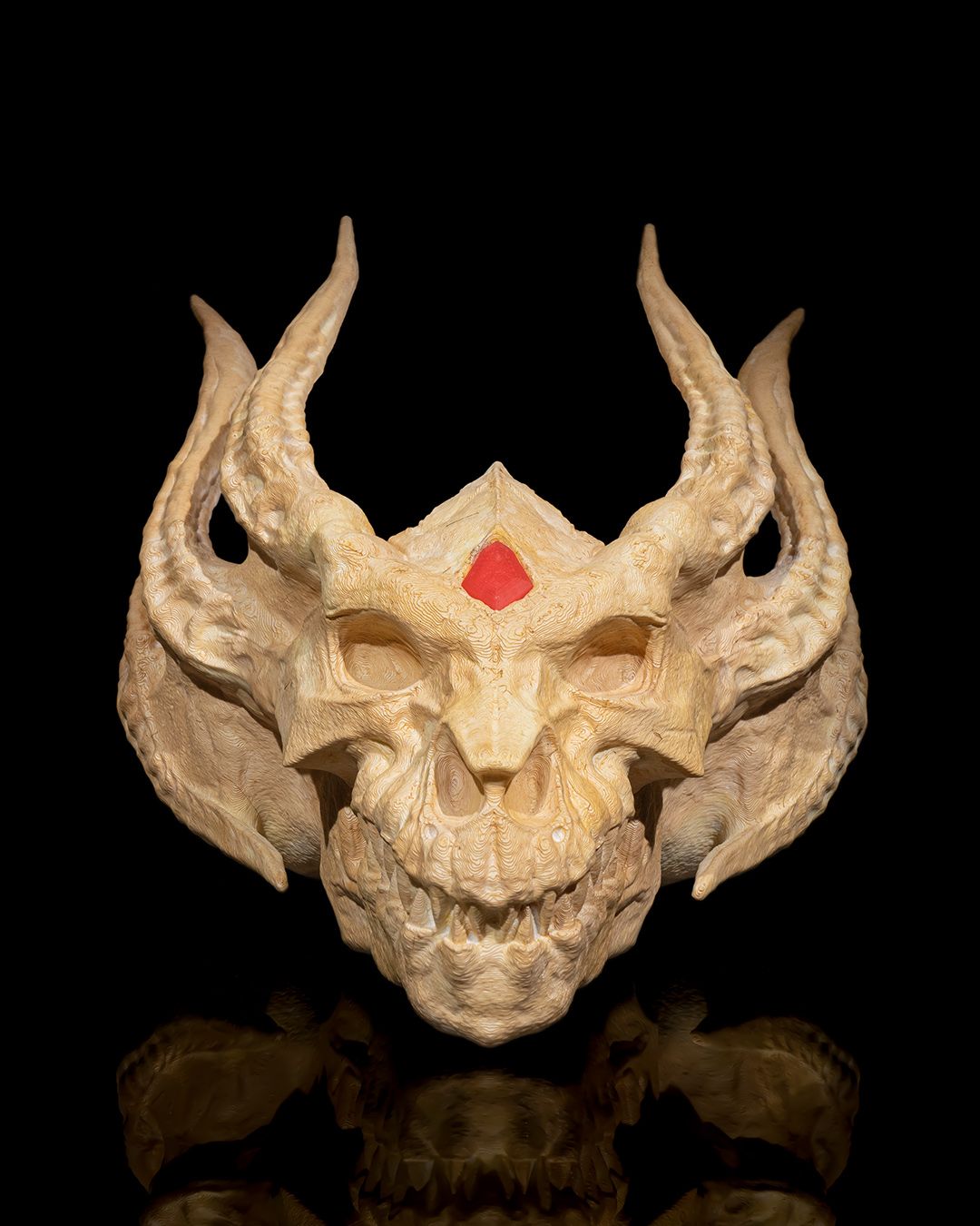 Silberner Drachenschädel - Münch3D