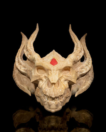 Silberner Drachenschädel - Münch3D