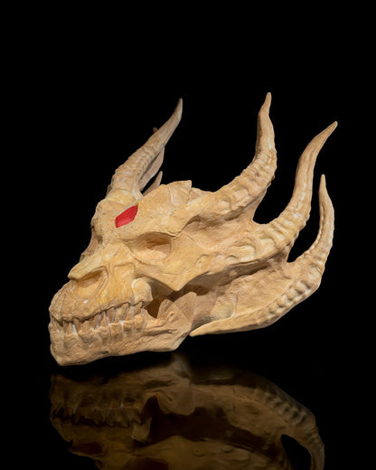 Silberner Drachenschädel - Münch3D
