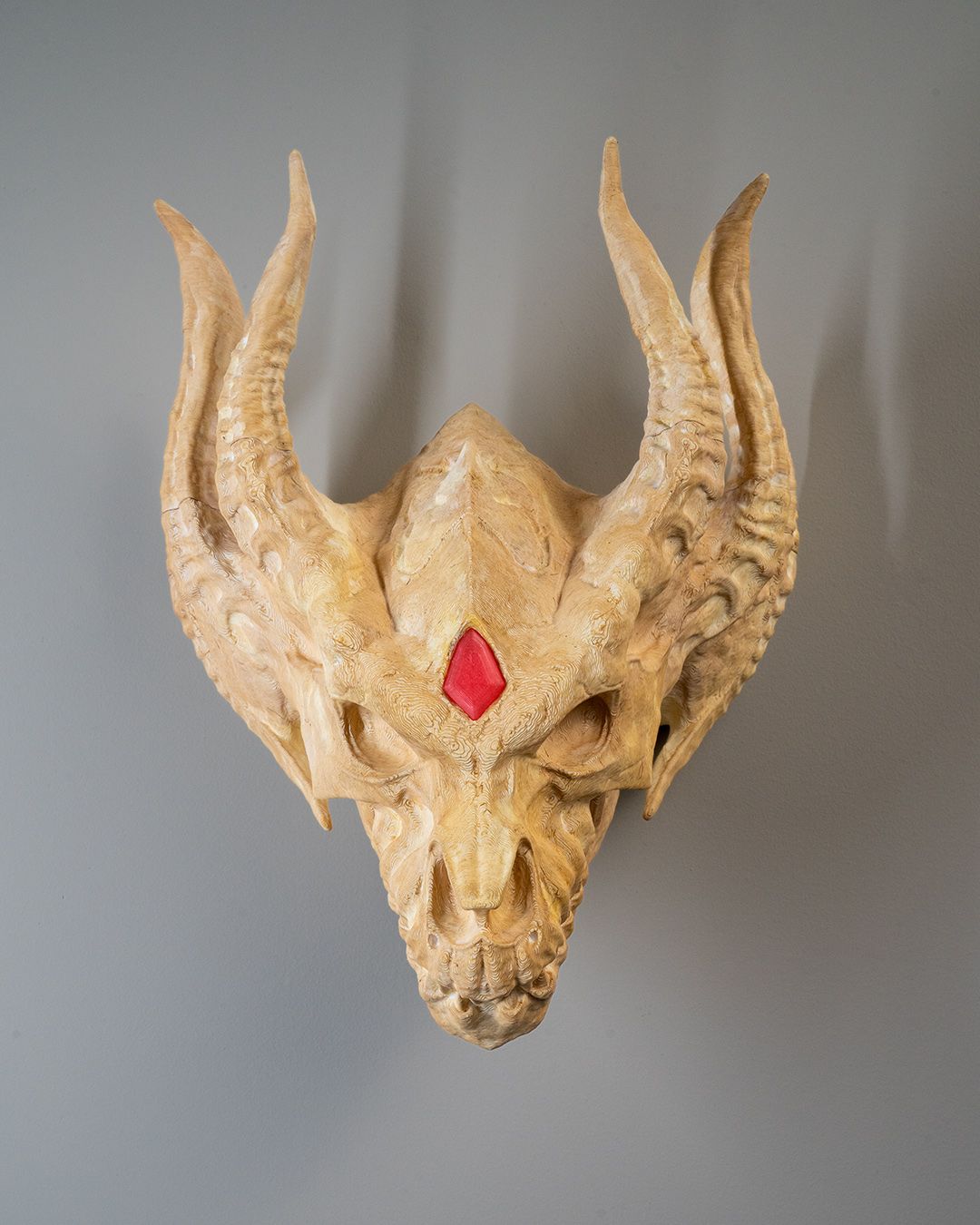 Silberner Drachenschädel - Münch3D