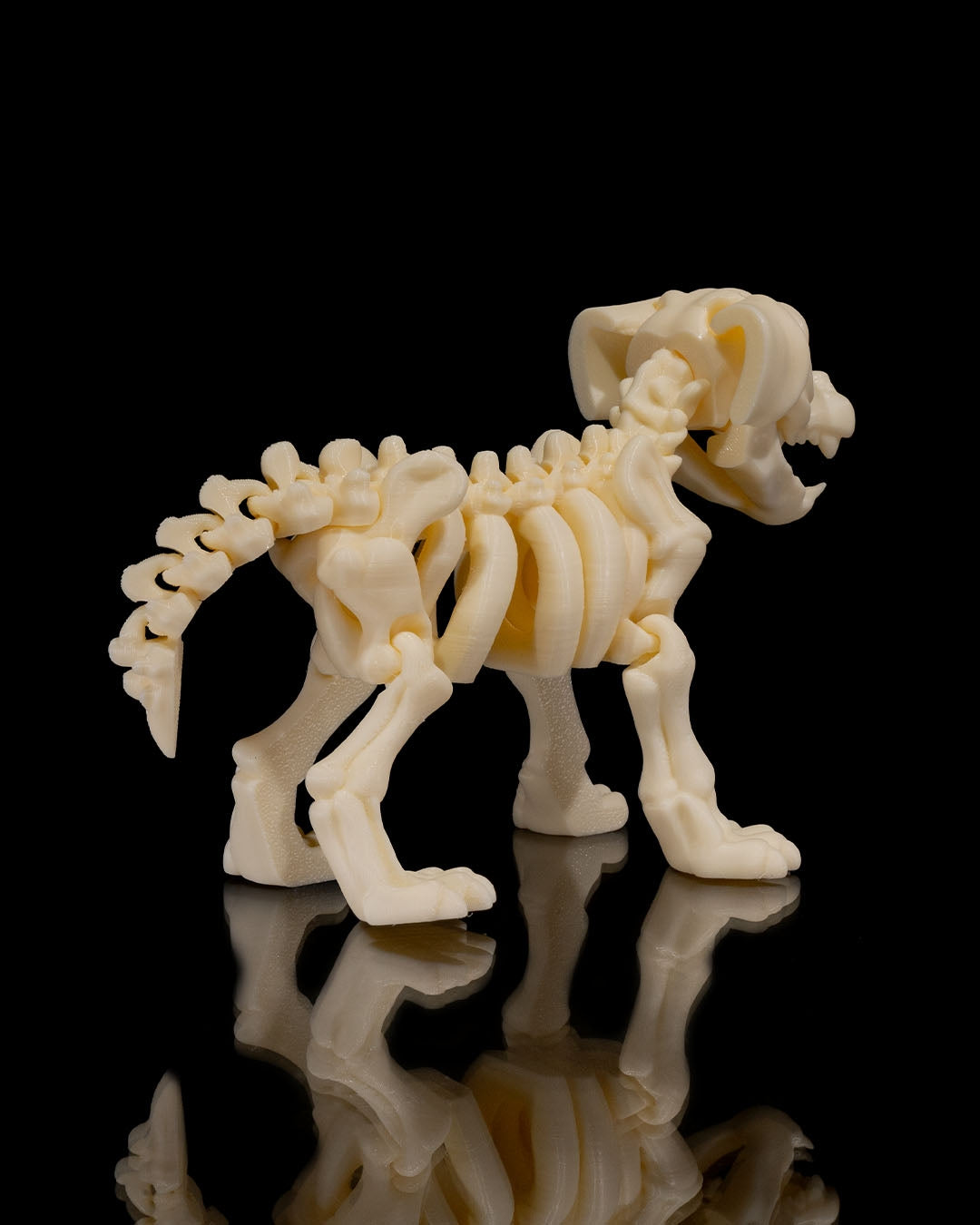 Flexibler Skelett-Hund in Wunschfarbe – Gelenkiges Knochen-Hund-Prop für gruselige Deko & Sammler