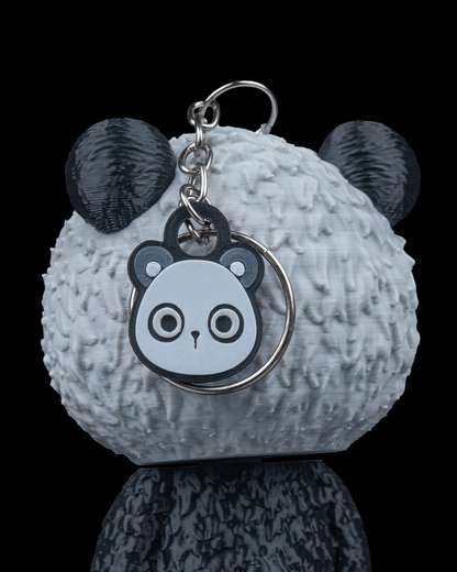 Skubbies Babuu Figur | Der düster-niedliche Panda-Skelett-Schlüsselanhänger | Limitierte 3D-gedruckte Kunstfigur