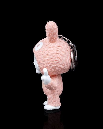 Skubbies Tuff Figur | Der einzigartige Hase-Skelett-Schlüsselanhänger in Pink | Dein neues düster-niedliches Sammlerstück