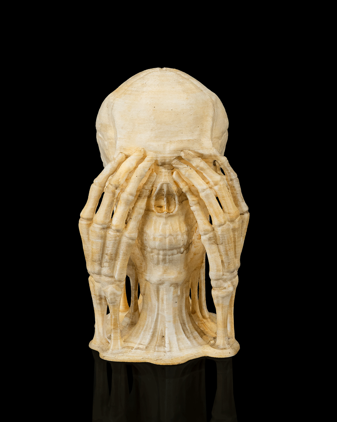 Schädel Figuren 3er Set 💀 Handbemalt, ca. 11 cm hoch – See No Evil, Hear No Evil, Speak No Evil – perfekte Halloween Deko & Geschenkidee für Sammler
