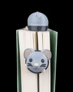 Squeaky Chapter – Freches Maus-Lesezeichen - physisches 3D-Modell, Ansicht 3