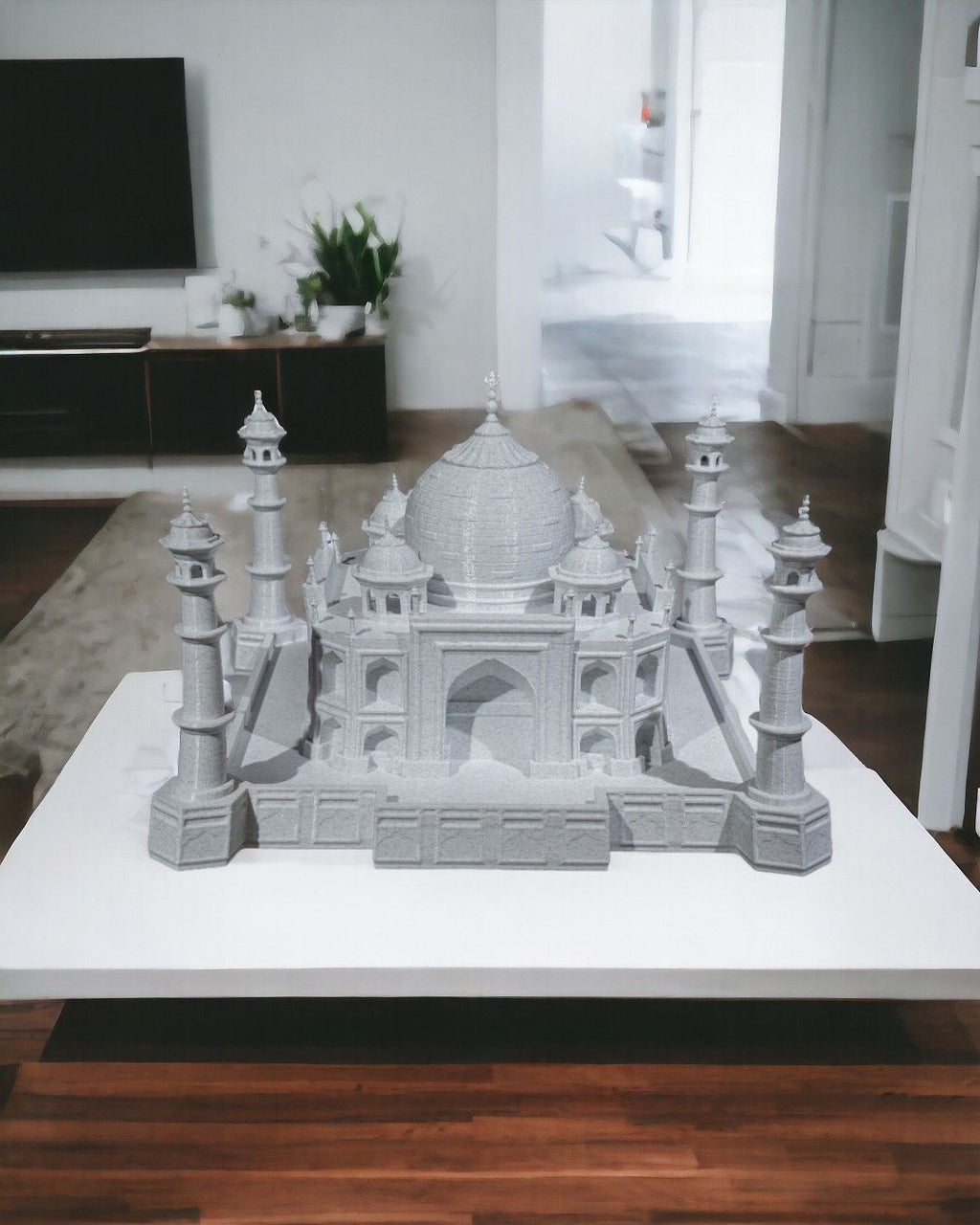 Taj Mahal Modell Architektur Statue (21 cm breit) – Farbe wählbar - physisches 3D-Modell, Ansicht 2