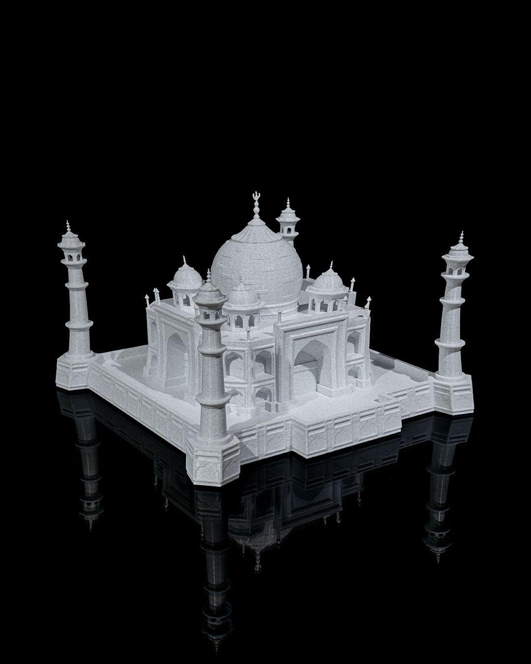 Taj Mahal Modell Architektur Statue (21 cm breit) – Farbe wählbar - physisches 3D-Modell, Ansicht 4