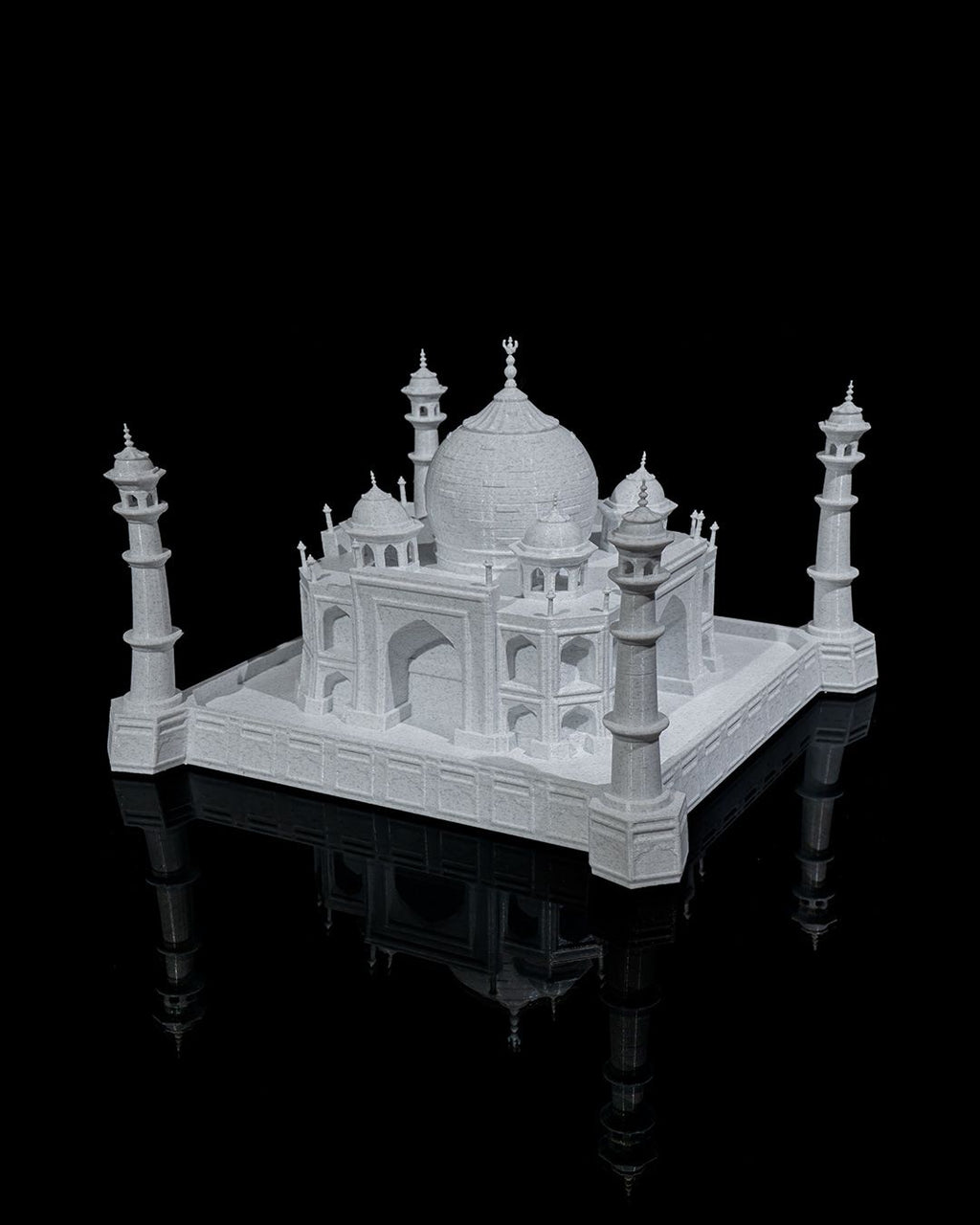 Taj Mahal Modell Architektur Statue (21 cm breit) – Farbe wählbar - physisches 3D-Modell, Ansicht 5