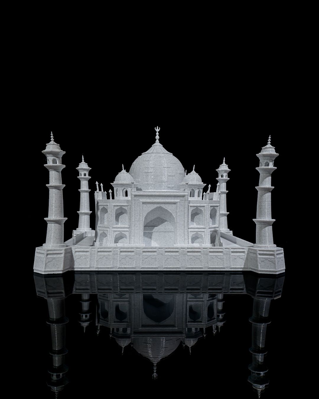 Taj Mahal Modell Architektur Statue (21 cm breit) – Farbe wählbar - physisches 3D-Modell, Ansicht 6