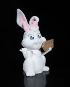 Charmante Hasen-Dame This Way Wegweiser-Figur für Ostern (22cm) - physisches 3D-Modell, Ansicht 4
