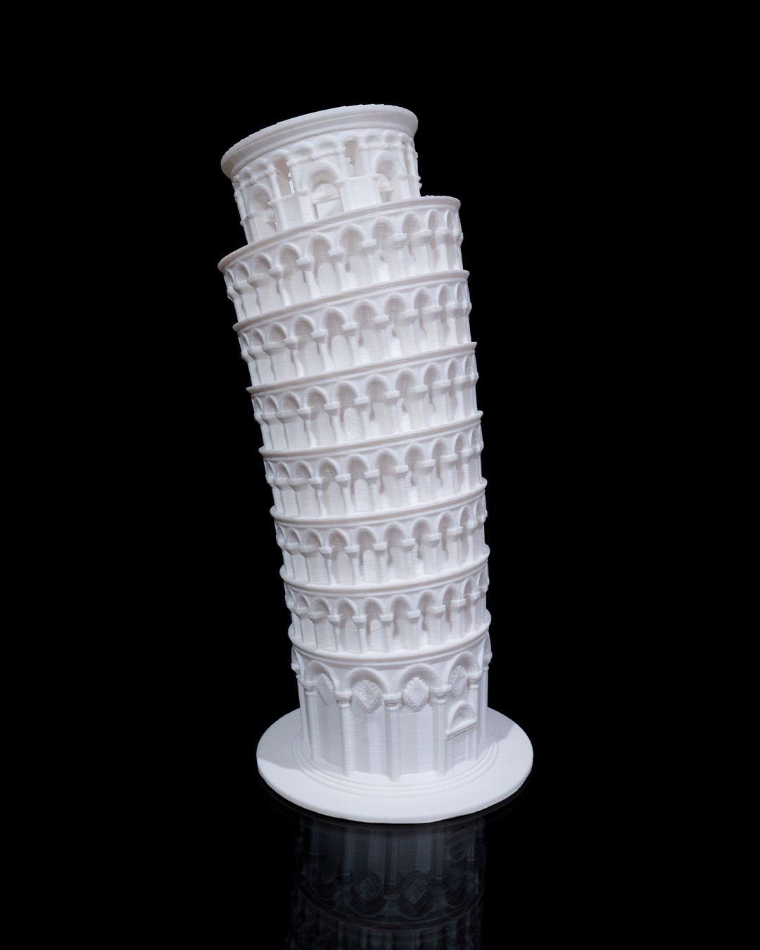 Schiefer Turm von Pisa Modell Architektur Statue (18 cm) – Farbe wählbar - physisches 3D-Modell, Ansicht 6