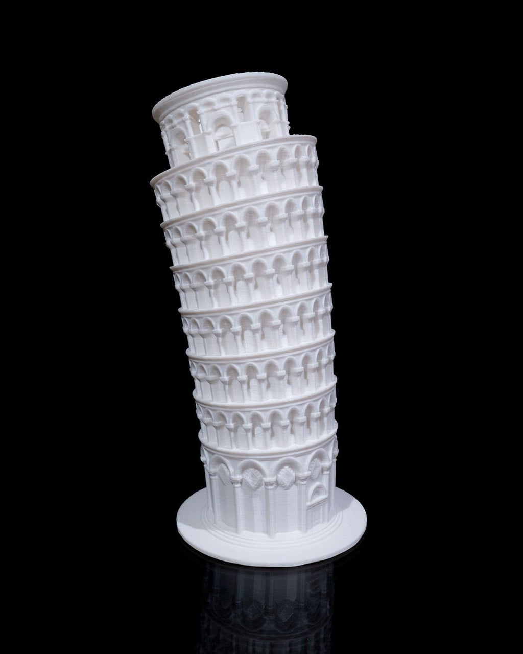 Schiefer Turm von Pisa Modell Architektur Statue (18 cm) – Farbe wählbar - physisches 3D-Modell, Ansicht 6
