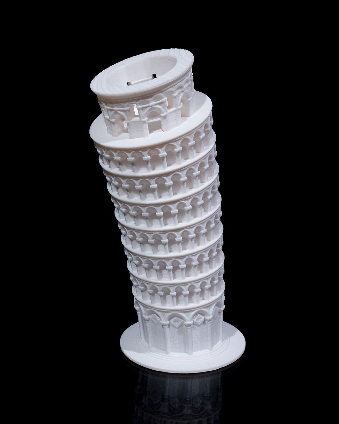Schiefer Turm von Pisa Modell Architektur Statue (18 cm) – Farbe wählbar - physisches 3D-Modell, Ansicht 7