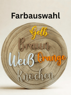 Farbauswahl-Grafik Dosen-Hoodie Cover: Gelb, Braun, Weiß, Orange, Knochen – Münch3D