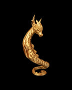 Gold-Drache Einzelansicht, Teil der Herz-Skulptur – Münch3D 3D-Druck