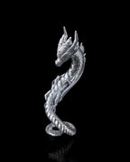 Silber-Drache Einzelansicht, Teil der Herz-Skulptur – Münch3D 3D-Druck