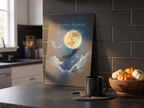 Echtes Produktfoto des Designs 9 – „Spooky Season Is My Cardio“ als Acrylglas-Wandbild an der Wand, UV-Druck mit Relief-Textur