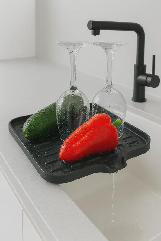 Abtropfbrett Ausguss Detail – Wasserablauf Spüle – Münch3D