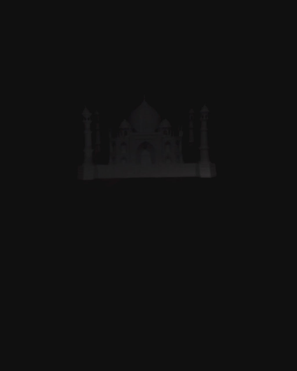 Taj Mahal Model Architectural Statue (21 cm wide) – Color selectable