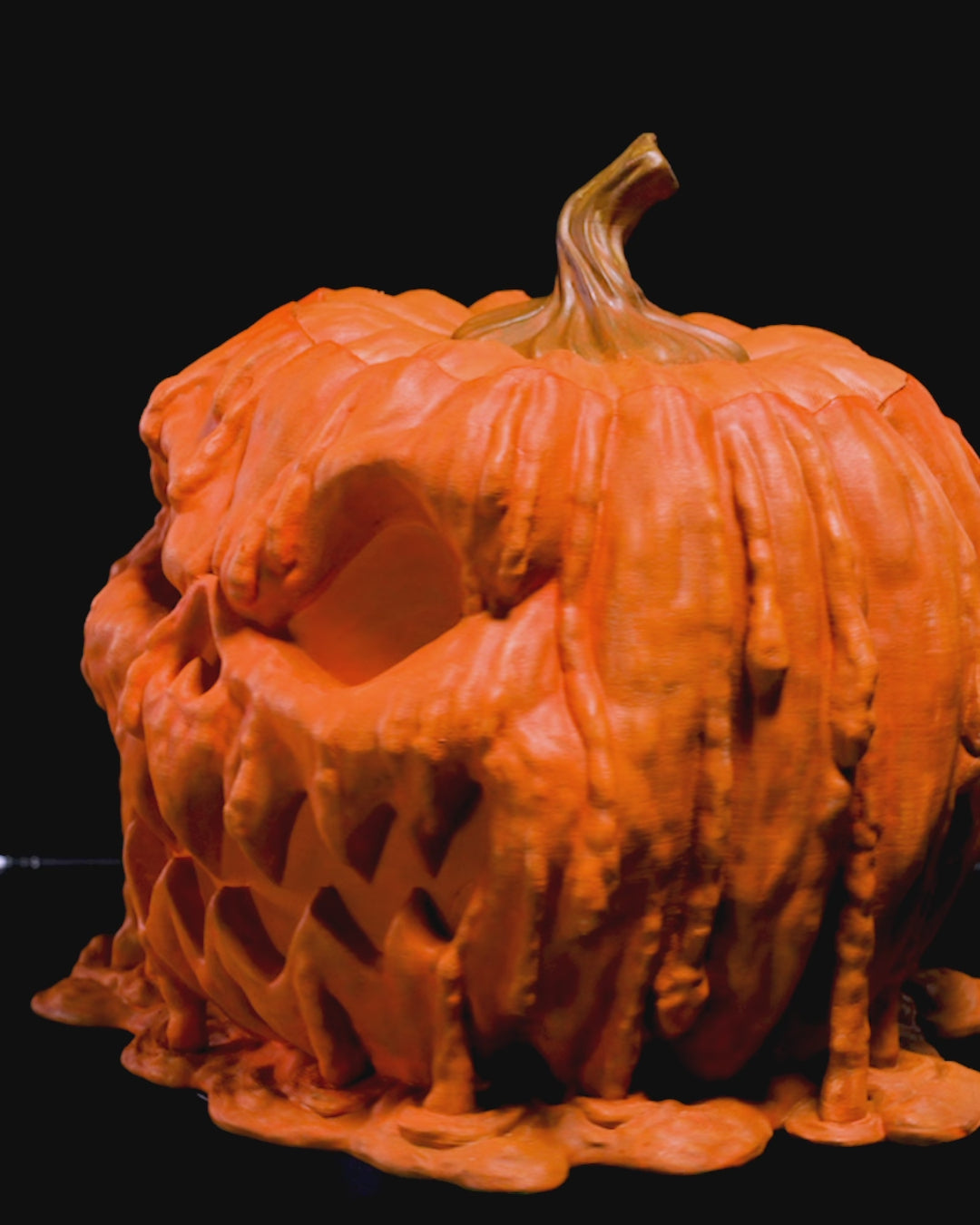 Schmelzender Kürbis Süßigkeiten-Box – Gruselige Halloween Deko & Süßigkeitenbehälter für Party & Tischdeko