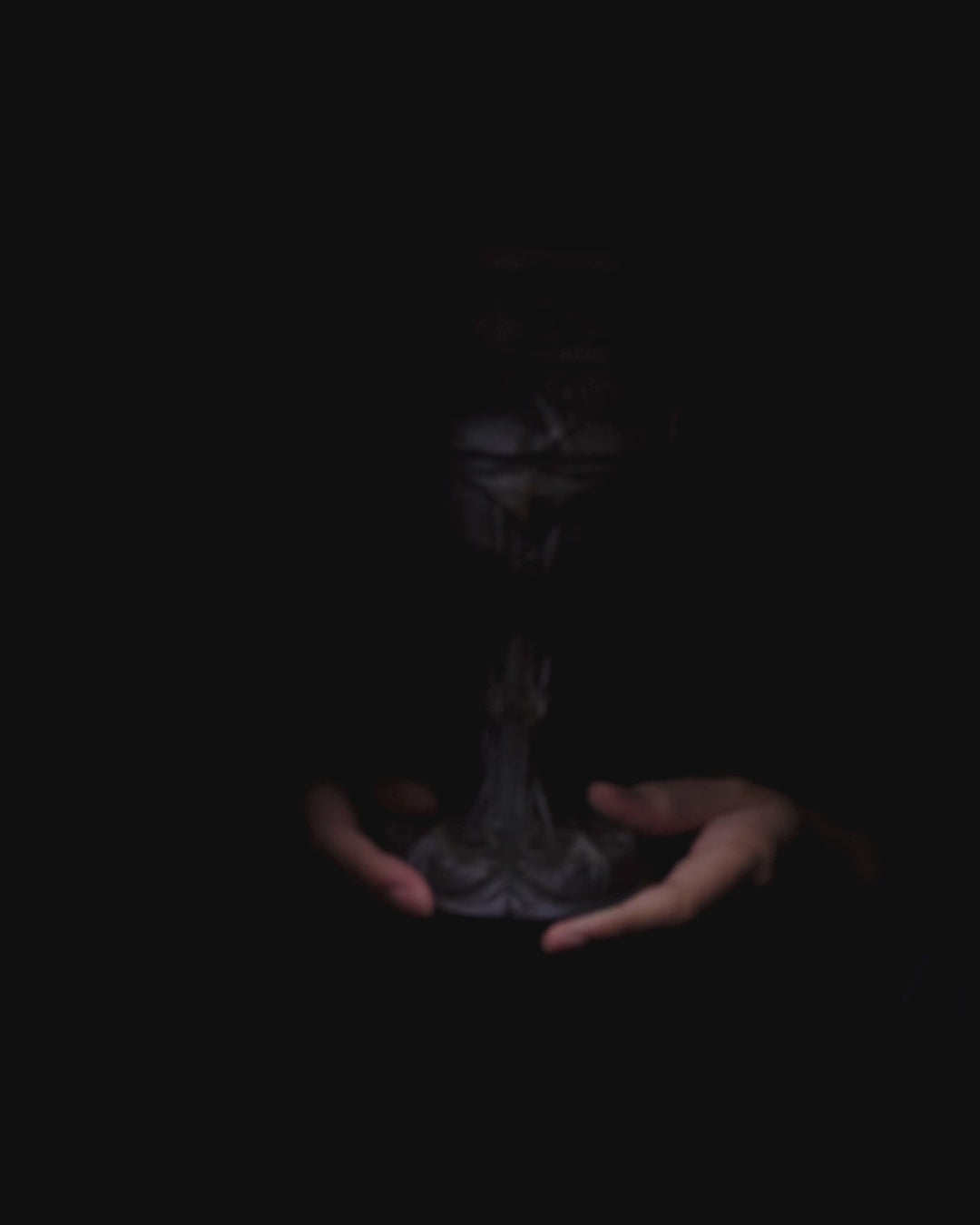 Edler Handbemalter Kelch – Mittelalter Trinkbecher & Fantasy-Goblet für LARP, Gothic & Home-Bar Deko – Geschenkidee