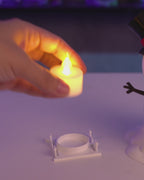 LED Snowman Table Lamp Happy Snowman with Top Hat 19 cm