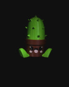 Cute Cactus Headset Holder Kawaii Style 24.5 cm