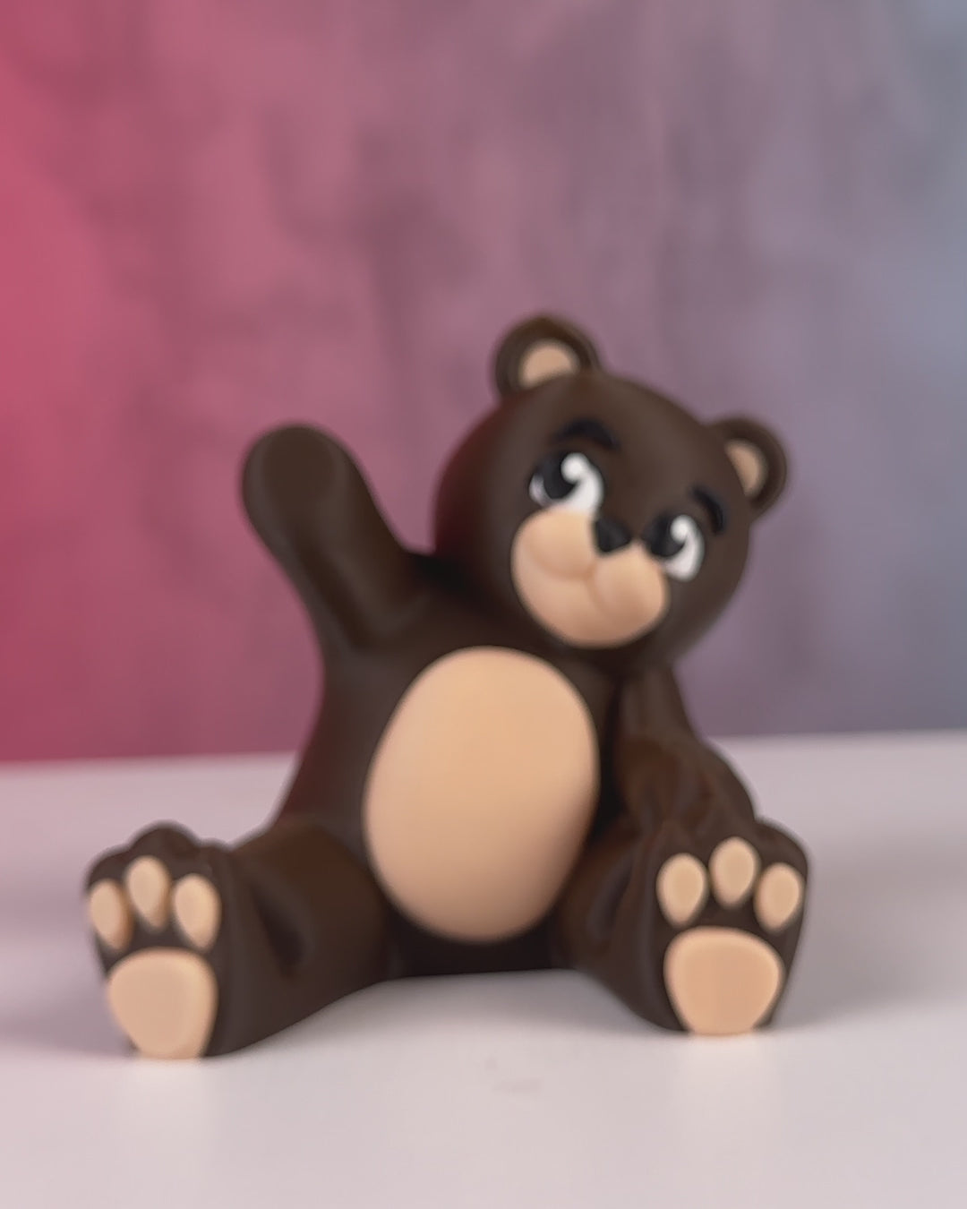 Süßer Bären-Handyhalter – Charmanter Smartphone-Ständer aus PLA – Deko & Funktion vereint für dein Zuhause