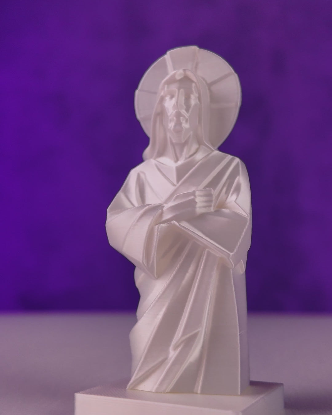 Moderne Jesus-Figur – religiöse Deko in zwei Größen – stilvolle Statue, Farbe wählbar, spirituelles Geschenk