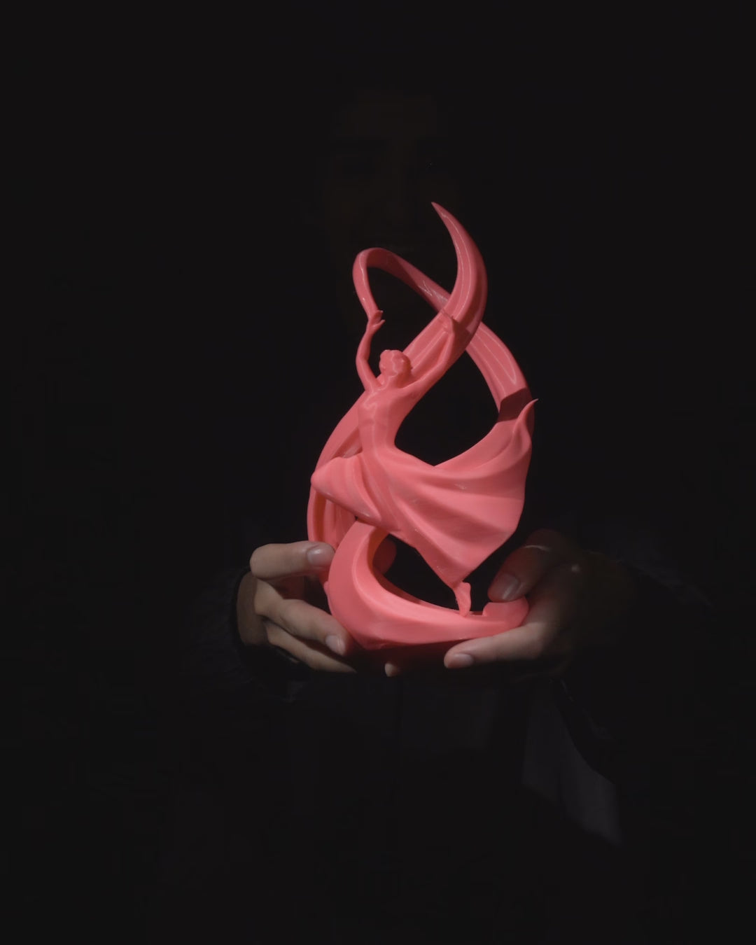 Tänzerin Weinflaschenhalter – Elegante Skulptur für Weinflasche – Moderne Geschenkidee & stilvolle Deko