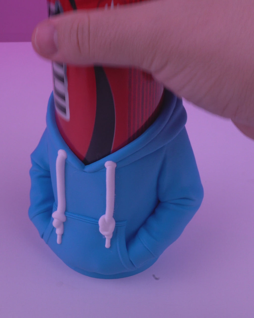 Hoodie can cover for 0.5l cans – Two-tone (11 cm)