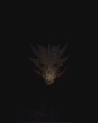 Kristall Drachenschädel Wanddeko Diamond Dragon Skull