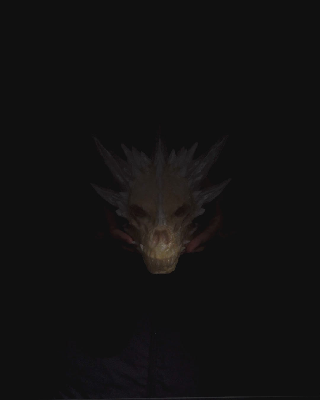 Kristall Drachenschädel Wanddeko Diamond Dragon Skull